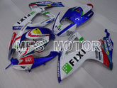 Carénage ABS injecté Suzuki GSXR600 GSXR750 2006-2007 - FIXI - Bleu Blanc - MFS2375