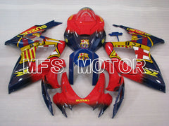 Suzuki GSXR600 GSXR750 2006-2007 Injection ABS Fairing - FCB - Blue Red - MFS2376