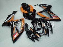 Suzuki GSXR600 GSXR750 2006-2007 Injection ABS Fairing - Factory Style - Black Orange - MFS2379