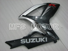 Suzuki GSXR600 GSXR750 2006-2007 Injection ABS verkleidung - Factory Style - Schwarz Silber - MFS2386