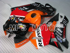 Carénage ABS injecté Honda CBR600RR 2005-2006 - Repsol - Orange Rouge Noir - MFS2388