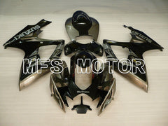 Suzuki GSXR600 GSXR750 2006-2007 Injection ABS verkleidung - Factory Style - Schwarz Grau - MFS2389