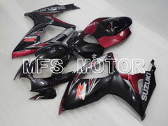 Suzuki GSXR600 GSXR750 2006-2007 Injection ABS verkleidung - Factory Style - Schwarz Rotweinfarbe - MFS2390