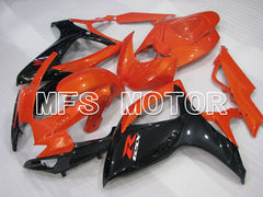Carénage ABS injecté Suzuki GSXR600 GSXR750 2006-2007 - Style usine - Noir Orange - MFS2392