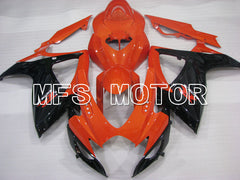 Carénage ABS injecté Suzuki GSXR600 GSXR750 2006-2007 - Style usine - Noir Orange - MFS2392