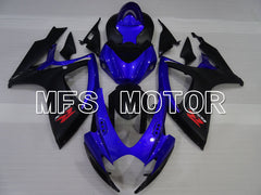 Suzuki GSXR600 GSXR750 2006-2007 Injection ABS verkleidung - Factory Style - Blau Schwarz - MFS2393
