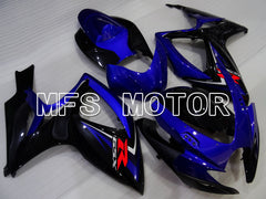 Carénage ABS injecté Suzuki GSXR600 GSXR750 2006-2007 - Factory - Bleu Noir - MFS2395