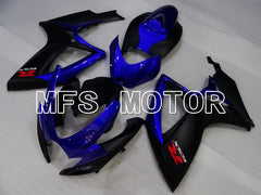 Carénage ABS injecté Suzuki GSXR600 GSXR750 2006-2007 - Style usine - Bleu Noir - MFS2396