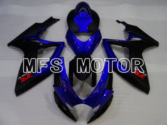 Carénage ABS injecté Suzuki GSXR600 GSXR750 2006-2007 - Style usine - Bleu Noir - MFS2396