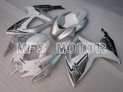 Suzuki GSXR600 GSXR750 2006-2007 Injection ABS verkleidung - Factory Style - Weiß Silber - MFS2398