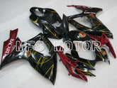 Suzuki GSXR600 GSXR750 2006-2007 Injection ABS Fairing - BACARDI - Black Red wine color - MFS2402