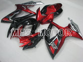 Suzuki GSXR600 GSXR750 2006-2007 Injection ABS verkleidung - Factory Style - Schwarz Rotweinfarbe - MFS2403