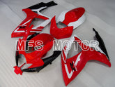 Carénage ABS injecté Suzuki GSXR600 GSXR750 2006-2007 - Factory - Rouge Blanc - MFS2406