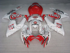 Suzuki GSXR600 GSXR750 2006-2007 Injection ABS Fairing - Lucky Strike - White Red - MFS2414