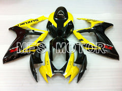 Suzuki GSXR600 GSXR750 2006-2007 Injection ABS verkleidung - Factory Style - Schwarz Gelb - MFS2415