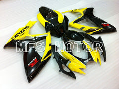 Suzuki GSXR600 GSXR750 2006-2007 Injection ABS verkleidung - Factory Style - Schwarz Gelb - MFS2415