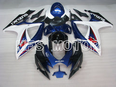 Suzuki GSXR600 GSXR750 2006-2007 Injection ABS Fairing - Factory Style - Blue White - MFS2418