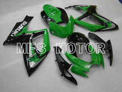 Suzuki GSXR600 GSXR750 2006-2007 Injection ABS verkleidung - Factory - Schwarz Grün - MFS2419