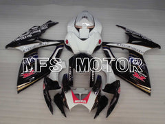 Suzuki GSXR600 GSXR750 2006-2007 Injection ABS verkleidung - VIRU - Schwarz Weiß - MFS2420