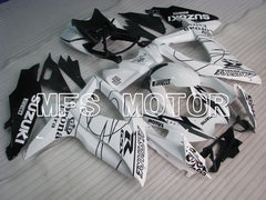 Suzuki GSXR600 GSXR750 2008-2010 Injection ABS Fairing - Corona - Black White - MFS2421