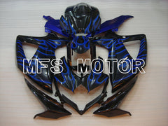 Suzuki GSXR600 GSXR750 2008-2010 Injection ABS verkleidung - Flamme - Blau - MFS2422