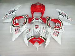Suzuki GSXR600 GSXR750 2008-2010 Injection ABS Fairing - Lucky Strike - Red White - MFS2424