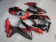 Suzuki GSXR600 GSXR750 2008-2010 Injection ABS Fairing - Factory Style - Black Orange - MFS2426