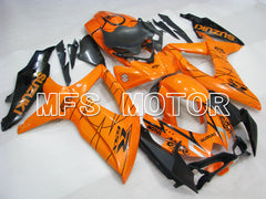 Suzuki GSXR600 GSXR750 2008-2010 Injection ABS Fairing - Corona - Black Orange - MFS2431