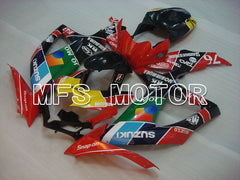 Suzuki GSXR600 GSXR750 2008-2010 Injection ABS Fairing - RK - Black Red - MFS2433