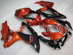 Suzuki GSXR600 GSXR750 2008-2010 Injection ABS Fairing - Factory Style - Black Orange - MFS2436