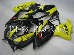 Suzuki GSXR600 GSXR750 2008-2010 Injection ABS Fairing - Factory Style - Black Yellow - MFS2441