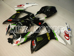 Suzuki GSXR600 GSXR750 2008-2010 Injection ABS Fairing - Monster - Black White - MFS2445