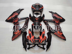 Suzuki GSXR600 GSXR750 2008-2010 Injection ABS Fairing - Corona - Black Orange - MFS2451