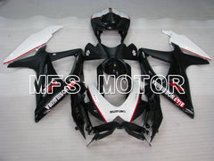 Suzuki GSXR600 GSXR750 2008-2010 Injection ABS Fairing - YOSHIMURA - Black White - MFS2452