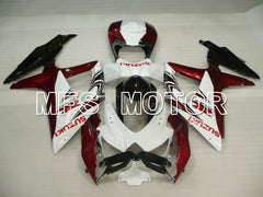 Suzuki GSXR600 GSXR750 2008-2010 Injection ABS Fairing - Factory -White Red wine color - MFS2454