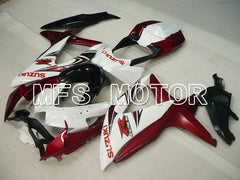 Suzuki GSXR600 GSXR750 2008-2010 Injection ABS Fairing - Factory -White Red wine color - MFS2454