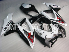 Suzuki GSXR600 GSXR750 2008-2010 Injection ABS Fairing - Factory Style - Black White - MFS2455
