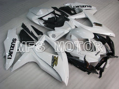 Suzuki GSXR600 GSXR750 2008-2010 Injection ABS Fairing - Factory Style - Black White - MFS2463