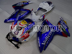Suzuki GSXR600 GSXR750 2008-2010 Injection ABS Fairing - Voltcom - Blue White - MFS2466