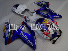 Suzuki GSXR600 GSXR750 2008-2010 Injection ABS Fairing - Voltcom - Blue White - MFS2466