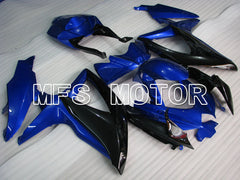 Suzuki GSXR600 GSXR750 2008-2010 Injection ABS Fairing - Factory Style - Black Blue - MFS2467