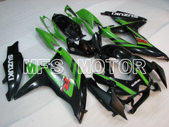 Suzuki GSXR600 GSXR750 2008-2010 Injection ABS Fairing - Factory Style - Black Green - MFS2474