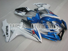 Suzuki GSXR600 GSXR750 2008-2010 Injection ABS Fairing - Factory Style - Blue White - MFS2481