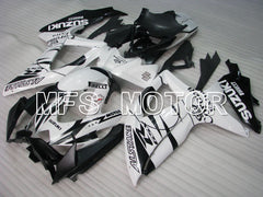 Suzuki GSXR600 GSXR750 2008-2010 Injection ABS Fairing - Corona - Black White - MFS2483
