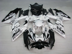 Suzuki GSXR600 GSXR750 2008-2010 Injection ABS Fairing - Corona - Black White - MFS2483