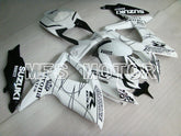 Suzuki GSXR600 GSXR750 2008-2010 Injection ABS verkleidung - Corona - Schwarz Weiß - MFS2486