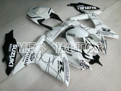 Carénage ABS injecté Suzuki GSXR600 GSXR750 2008-2010 - Corona - Noir Blanc - MFS2486