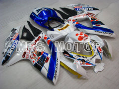 Suzuki GSXR600 GSXR750 2008-2010 Injection ABS verkleidung - MOTUL - Blau Weiß - MFS2487