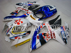 Suzuki GSXR600 GSXR750 2008-2010 Injection ABS verkleidung - MOTUL - Blau Weiß - MFS2487