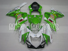 Suzuki GSXR600 GSXR750 2011-2024 Injection ABS verkleidung - MOTUL - Grün Weiß - MFS2495